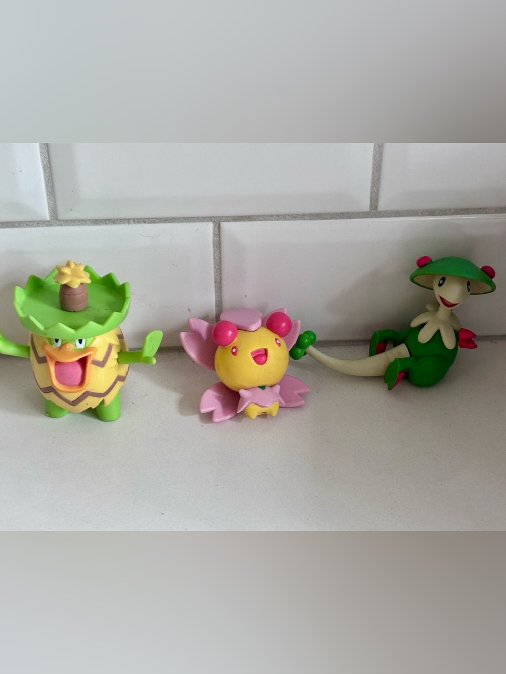 Pokémon figurines Lombre, Cherrim, Breloom Jakks 2007